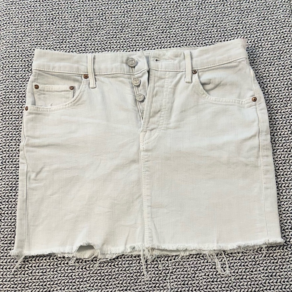 MOTHER denim mini skirt